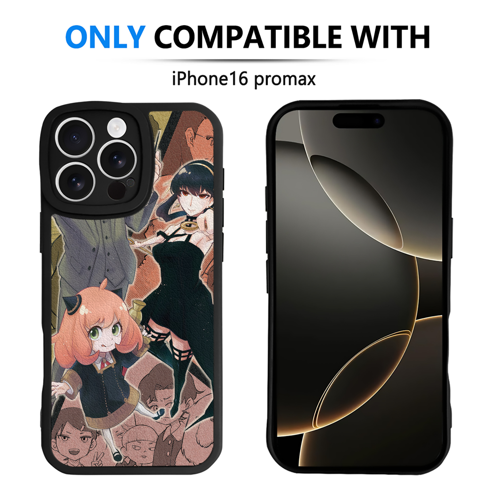 （画像用） SPY×FAMILY间谍家家酒 【iPhone 16シリーズ対応】シリコンスマホケース（レザー調） 材質：シリコン